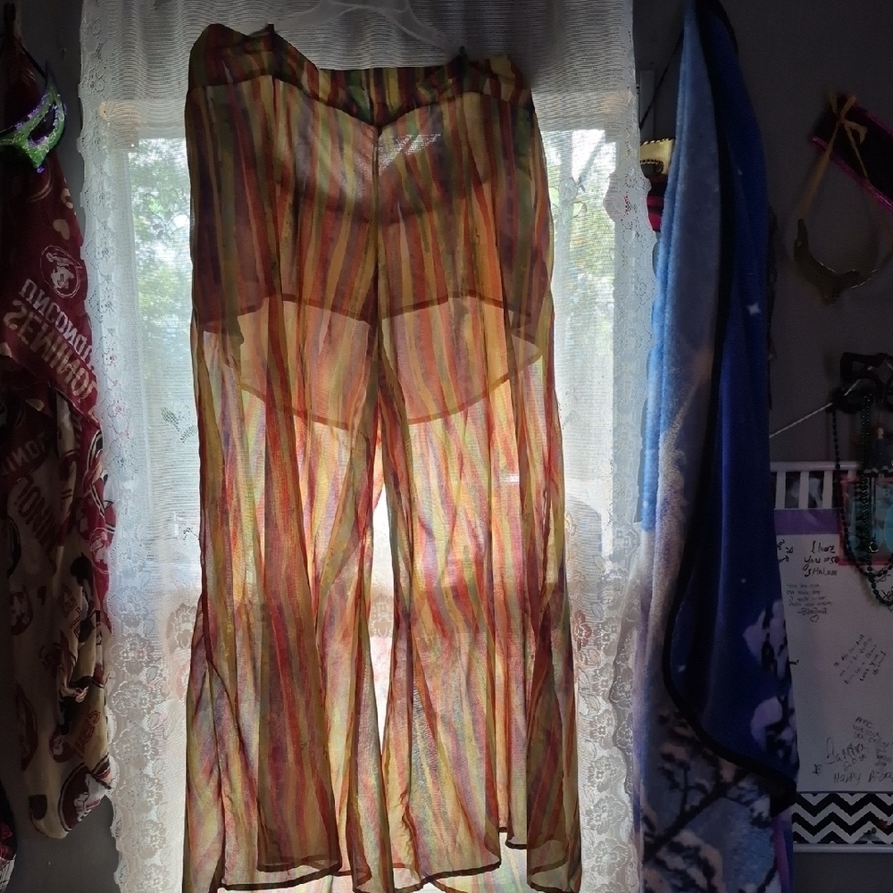 Striped Sheer Women's Pants